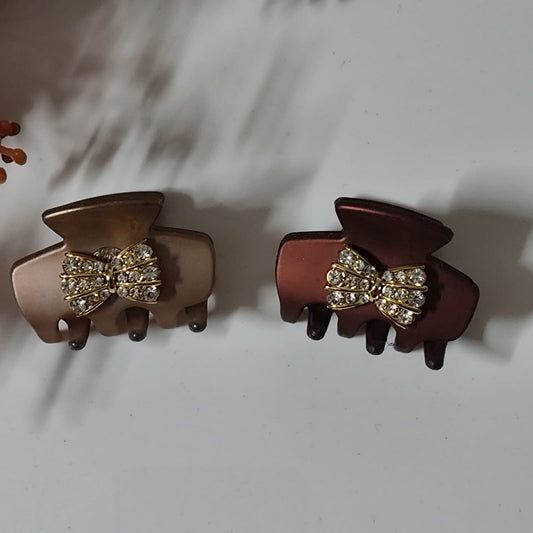 Cute Mini Bow Hair Claw Clip