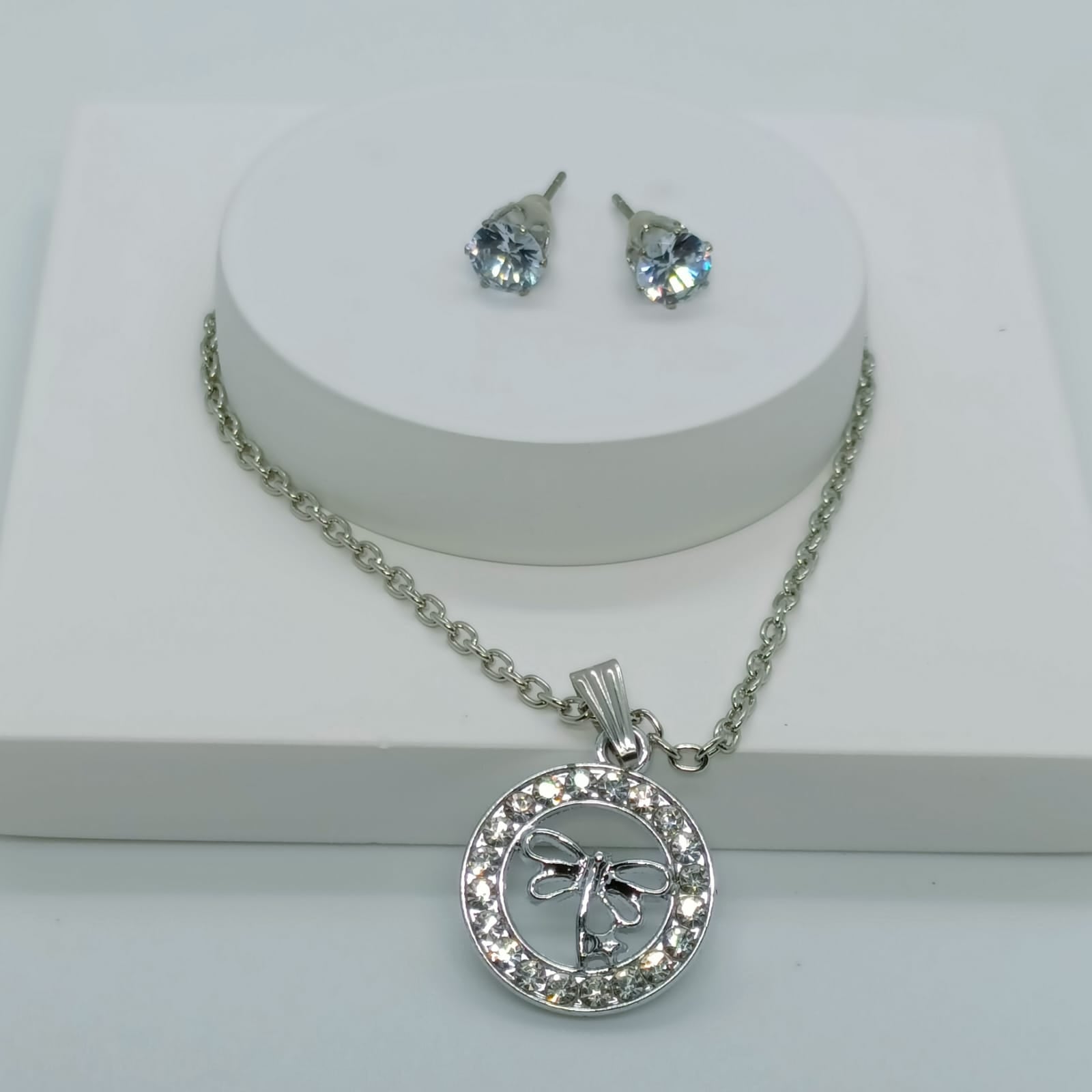 Sparkling Butterfly Jewelery Set